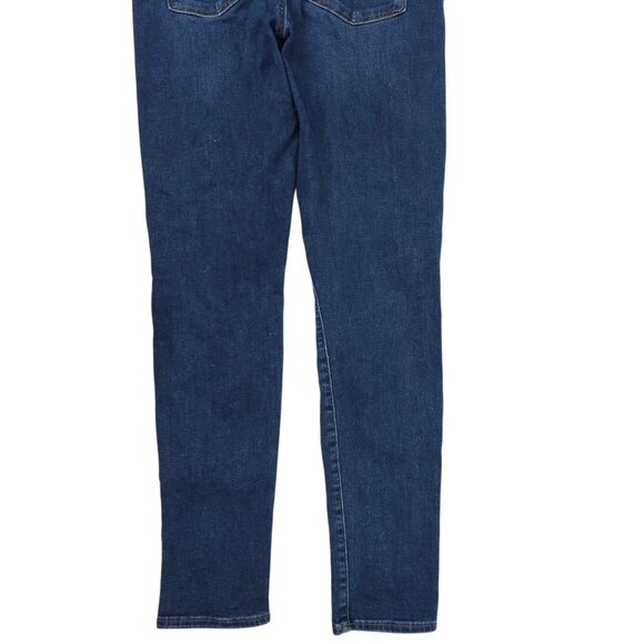 Loft Modern Skinny Crop Jeans Womens Size 28/6 Mid Rise Dark Wash Denim - Picture 11 of 14